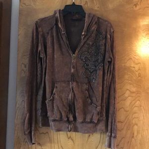 Zip brown jacket